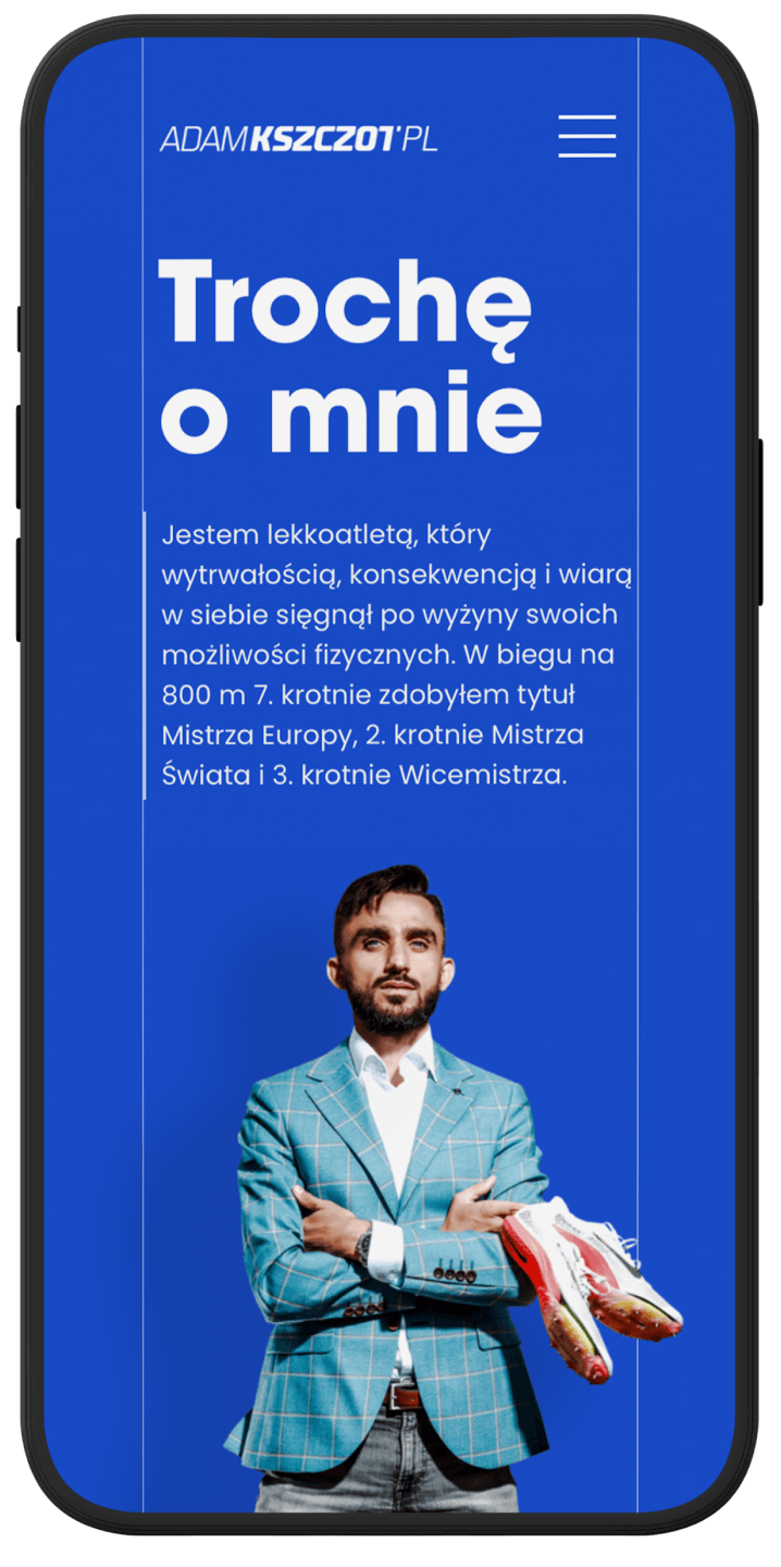 strona mobilna - Adam Kszczot
