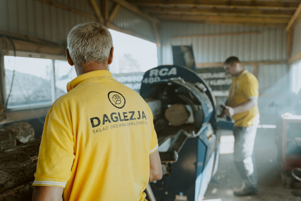 Mężczyźni pracujący przy drzewie