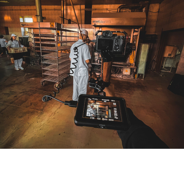 nagrywanie filmu w piekarni